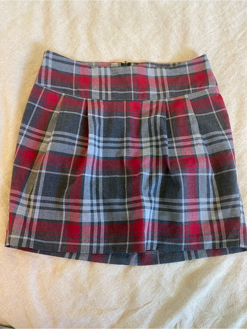 Vintage seductions Plaid Pleated Mini Skirt